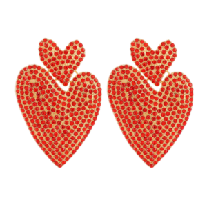 Glow-Red-Heart-Earrings